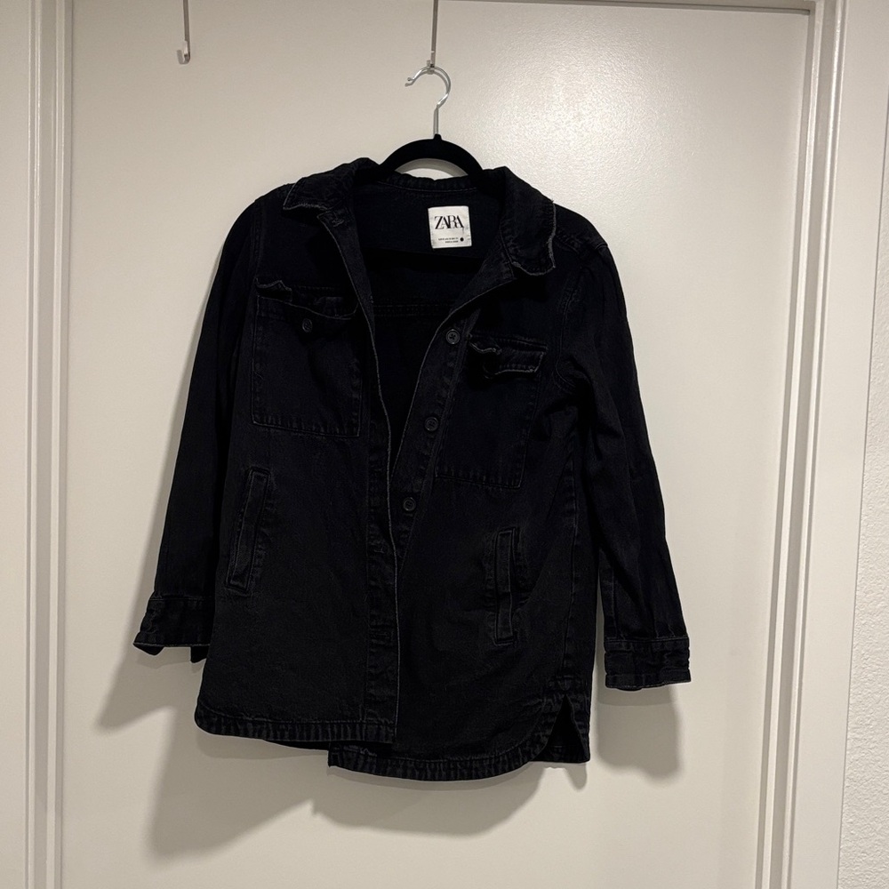 Zara Black Denim Jacket